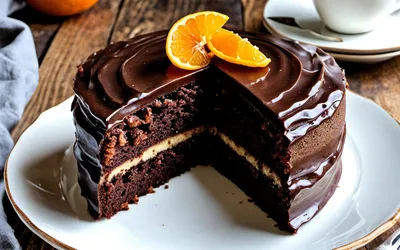 Recette facile de gâteau fondant à la pralinoise et écorces d'oranges confites