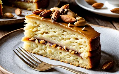 Recette facile et rapide de gâteau fondant aux amandes et pignons
