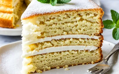 Recette facile de gâteau léger à la vanille, moelleux et sain