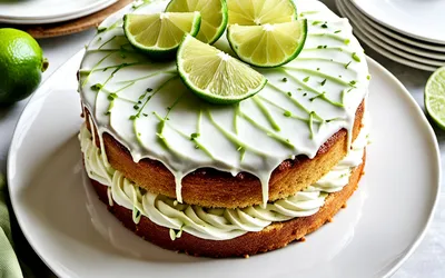 Recette facile de gâteau léger au citron vert moelleux et frais
