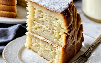 Recette facile de gâteau léger moelleux pour dessert rapide
