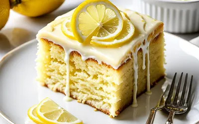 Gâteau magique au citron fondant et facile pour une personne