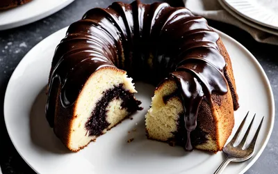 Recette facile de gâteau marbré au yaourt moelleux