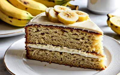 Recette facile de gâteau moelleux à la banane pour une personne