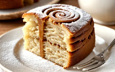 Photo de Recette facile de gâteau moelleux à la cannelle pour une personne