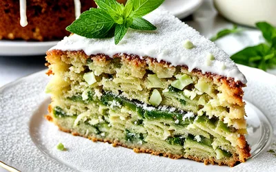 Recette facile de gâteau moelleux à la courgette pour une personne