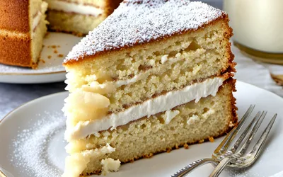 Recette facile de gâteau moelleux à la crème de lait - Dessert gourmand