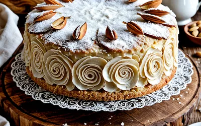 Recette facile de gâteau moelleux à la crème de marrons, amande et noix de coco