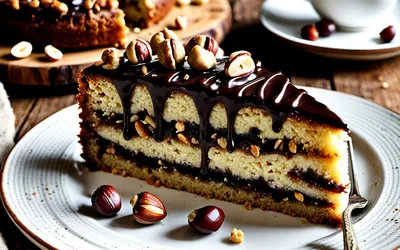 Recette gourmande de gâteau moelleux à la farine de châtaigne, noisettes et chocolat