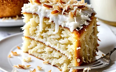 Recette facile de gâteau moelleux à la noix de coco pour une personne