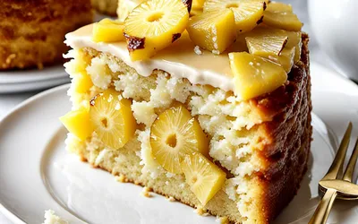 Recette facile de gâteau moelleux à l'ananas - Dessert rapide