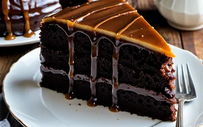 Recette facile de gâteau moelleux caramel et chocolat fondant