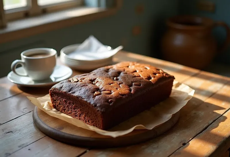 Gâteau moelleux au chocolat, amandes et vanille