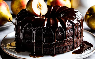 Recette gourmande de gâteau moelleux au chocolat et poires