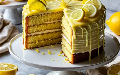 Recette facile de gâteau moelleux au citron frais