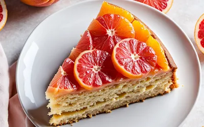 Image de la recette Gâteau moelleux au pamplemousse frais et zestes