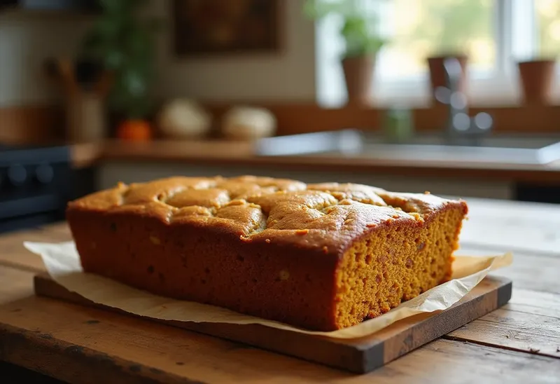 Gâteau moelleux au potiron et aux amandes