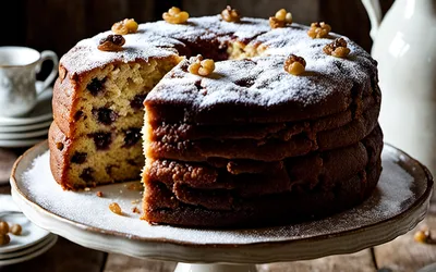Recette facile de gâteau moelleux au rhum et raisins secs