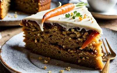 Recette facile de gâteau moelleux aux carottes et gingembre à l'anglaise