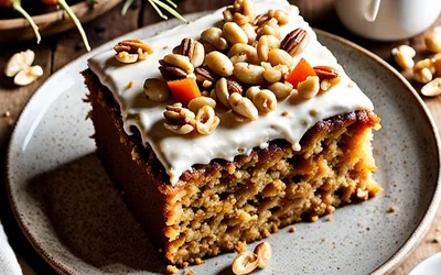 Recette facile de gâteau moelleux aux carottes, noisettes et épices