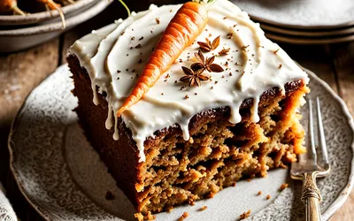 Recette facile de gâteau moelleux aux carottes pour une personne