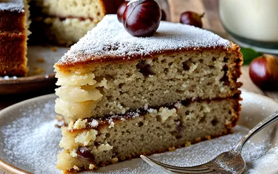 Recette facile de gâteau moelleux aux châtaignes - Dessert rapide