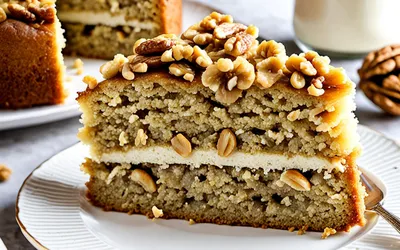 Recette facile de gâteau moelleux aux noix de l'Anjou