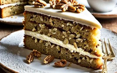 Recette facile et traditionnelle du gâteau moelleux aux noix du Périgord