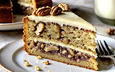 Recette facile de gâteau moelleux aux noix d'Alexandra