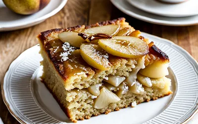 Recette facile de gâteau moelleux aux poires fondantes