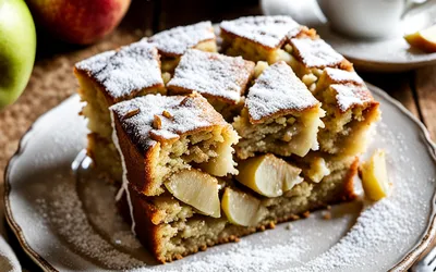 Recette facile de gâteau moelleux aux pommes - Dessert rapide et gourmand