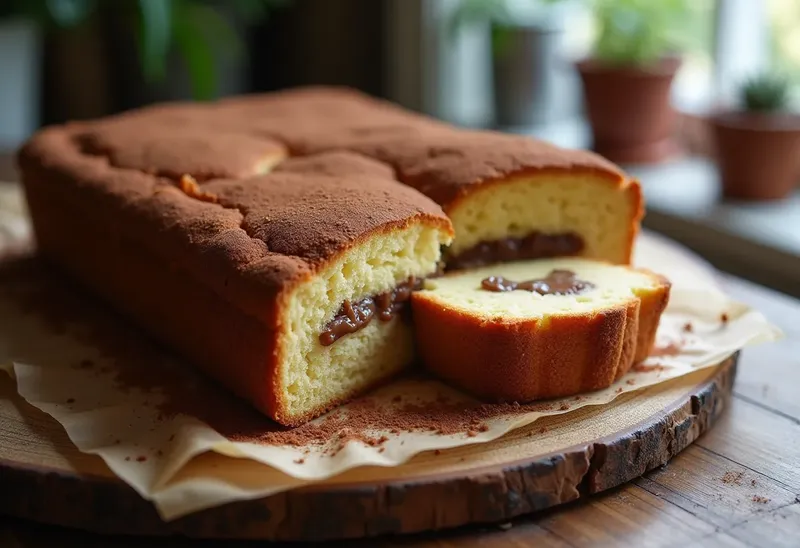 Gâteau moka gourmand fourré à la crème onctueuse au café