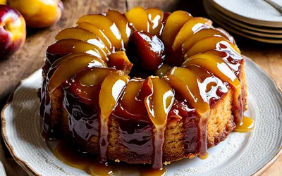 Recette facile de gâteau renversé aux mirabelles caramélisées, dessert fruité
