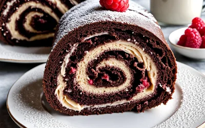 Recette facile de gâteau roulé moelleux au chocolat
