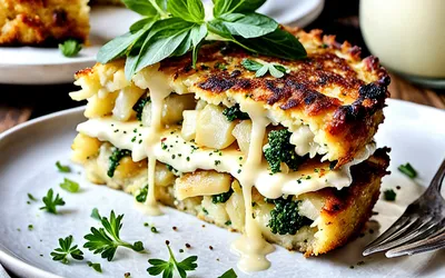 Recette facile et savoureuse de gâteau de chou-fleur et pomme de terre