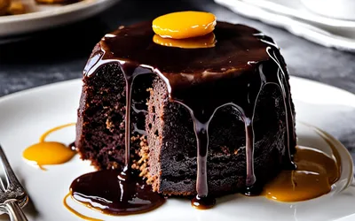 Recette gourmande de gâteau tiède au chocolat fondant et sauce au safran