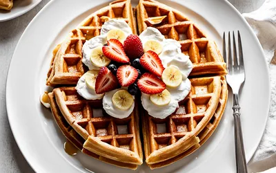 Recette facile de gaufres légères à la crème fraîche, moelleuses et gourmandes