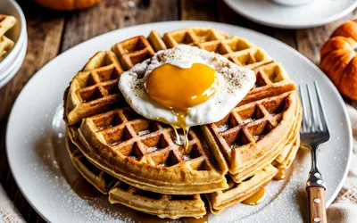 Gaufres moelleuses au potiron : recette facile et gourmande pour un goûter d'automne