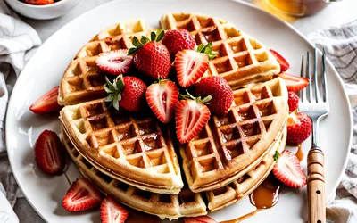 Recette facile de gaufres moelleuses maison pour un petit déjeuner gourmand