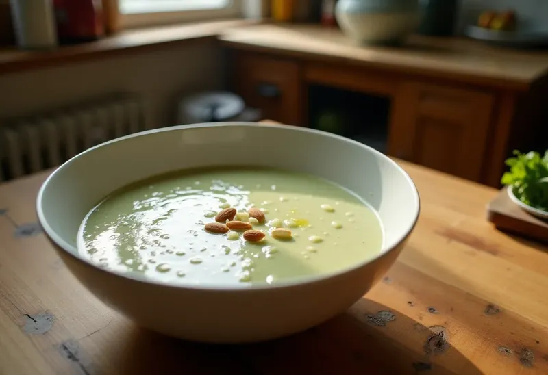 Gazpacho blanco andalou rafraîchissant