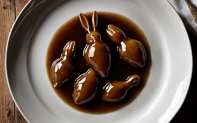 Recette gourmande de gencives de lapin confites au caramel fondant