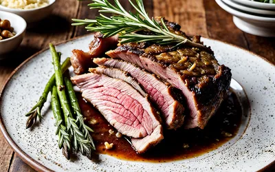 Gigot d'agneau rôti au gros sel : recette traditionnelle savoureuse