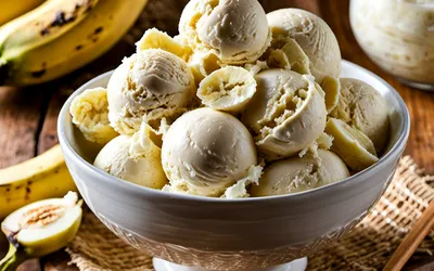 Recette facile de glace à la banane antillaise onctueuse et parfumée