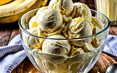Recette facile de glace maison à la banane onctueuse et naturelle