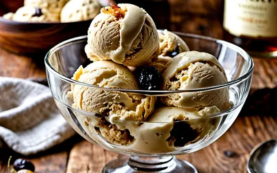 Glace maison au rhum et raisins macérés : recette facile et gourmande