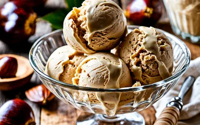 Glace maison aux marrons sans sorbetière : recette facile et gourmande