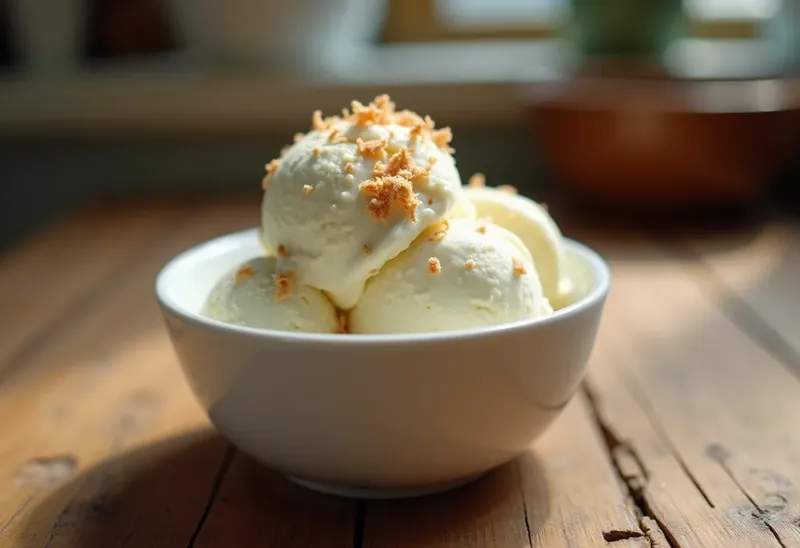 Glace onctueuse à la noix de coco maison facile