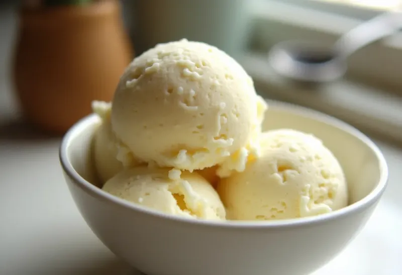 Glace onctueuse au chocolat blanc sans sorbetière : recette facile et rapide