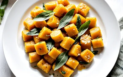 Recette facile de gnocchis maison à la courge butternut avec sauce beurre sauge