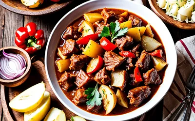 Recette de goulasch hongrois traditionnel facile et savoureux
